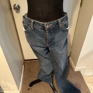 Women, rainbow, stitch, blue jeans size 2 XL